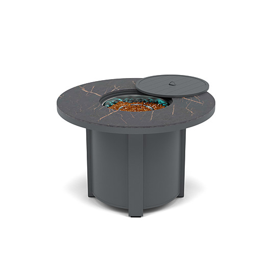 44" Round Dining Fire Pit Table - Multiple Colors and Top Patterns